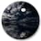 Designart - Full Moon In Cloudy Night Sky IV - Nautical & Coastal Metal Circle Wall Art